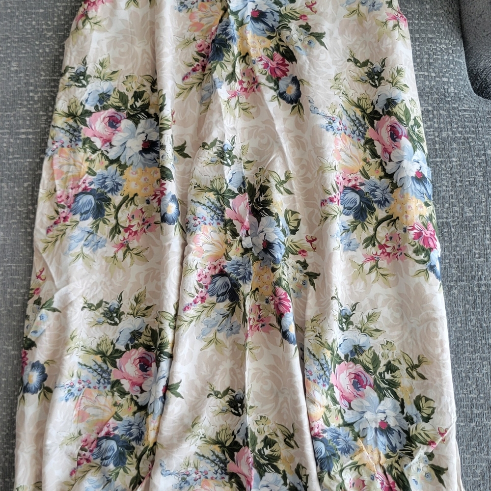 Koret True Vintage Floral Long Flare Skirt  Size 10